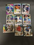 9 Card Lot of REFRACTORS and PRIZMS with Stars and Rookies from Huge Collection