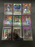 9 Card Lot of REFRACTORS and PRIZMS with Stars and Rookies from Huge Collection