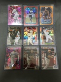 9 Card Lot of REFRACTORS and PRIZMS with Stars and Rookies from Huge Collection