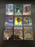 9 Card Lot of REFRACTORS and PRIZMS with Stars and Rookies from Huge Collection