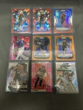 9 Card Lot of REFRACTORS and PRIZMS with Stars and Rookies from Huge Collection