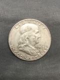 1963-D United States Franklin Silver Half Dollar - 90% Silver Coin from Estate Hoard