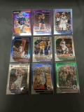 9 Card Lot of REFRACTORS and PRIZMS with Stars and Rookies from Huge Collection