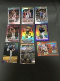 9 Card Lot of REFRACTORS and PRIZMS with Stars and Rookies from Huge Collection