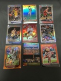 9 Card Lot of REFRACTORS and PRIZMS with Stars and Rookies from Huge Collection