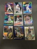 9 Card Lot of REFRACTORS and PRIZMS with Stars and Rookies from Huge Collection