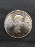 1964 Canada Silver Dollar - 80% Silver Coin from Estate Collection