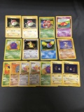 15 Count Lot of ALL Vintage 1st Edition Pokemon Trading Cards