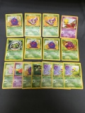 15 Count Lot of ALL Vintage 1st Edition Pokemon Trading Cards