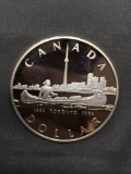 1984 Canada Silver Dollar - 80% Silver Coin from Estate Collection