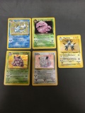 WOW 5 Count Lot of Vintage Pokemon Holo Holofoil Trading Cards