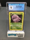 CGC MINT 9 - Team Rocket 1st Edition Pokemon Trading Card - Dark Weezing #31