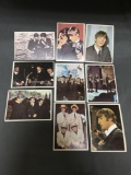 9 Card Lot of 1960's Vintage The Beetles Trading Cards from Collection - Unresearched