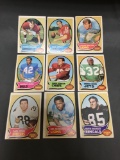 9 Card Lot of 1970 Topps Vintage Football Cards from Huge Collection