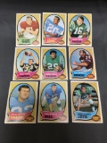 9 Card Lot of 1970 Topps Vintage Football Cards from Huge Collection