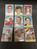 9 Card Lot of 1966 Topps Vintage Baseball Cards from Huge Collection