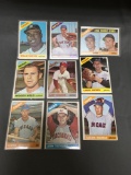 9 Card Lot of 1966 Topps Vintage Baseball Cards from Huge Collection