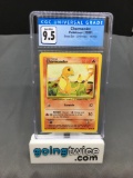 CGC Graded 1999 Pokemon Base Set Unlimited #46 CHARMANDER Trading Card - GEM MINT 9.5