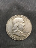 1962-D United States Franklin Silver Half Dollar - 90% Silver Coin from Estate Hoard