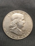 1961-D United States Franklin Silver Half Dollar - 90% Silver Coin from Estate Hoard