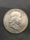 1960-D United States Franklin Silver Half Dollar - 90% Silver Coin from Estate Hoard