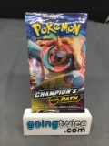 Factory Sealed Pokemon Sword & Shield CHAMPIONS PATH 10 Card Booster Pack