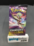 Factory Sealed Pokemon Sword & Shield CHAMPIONS PATH 10 Card Booster Pack