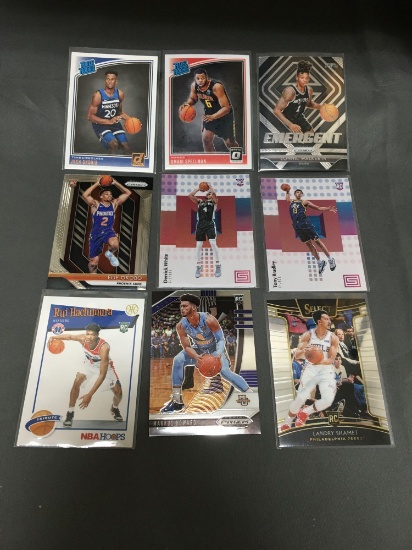 9 Card Lot of Basketball ROOKIE Cards - Newer Sets - Prizm and More - HUGE UPSIDE!!