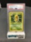 PSA Graded 1999 Pokemon Base Set Unlimited #33 KAKUNA Trading Card - NM-MT 8