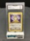 GMA Graded 1999 Pokemon Jungle 1st Edition #56 MEOWTH Trading Card - MINT 9
