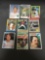 9 Card Lot of 1970's Topps Vintage Baseball Cards with Hall of Famers and Stars