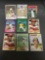 9 Card Lot of 1970's Topps Vintage Baseball Cards with Hall of Famers and Stars