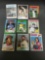 9 Card Lot of 1970's Topps Vintage Baseball Cards with Hall of Famers and Stars