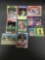 9 Card Lot of 1970's Topps Vintage Baseball Cards with Hall of Famers and Stars