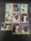 9 Card Lot of 1970's Topps Vintage Baseball Cards with Hall of Famers and Stars