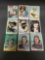 9 Card Lot of 1970's Topps Vintage Baseball Cards with Hall of Famers and Stars