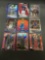 9 Card Lot of REFRACTOR & PRIZM Sports Cards with Rookies Stars and More!