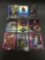 9 Card Lot of REFRACTOR & PRIZM Sports Cards with Rookies Stars and More!