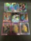 9 Card Lot of REFRACTOR & PRIZM Sports Cards with Rookies Stars and More!