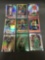 9 Card Lot of REFRACTOR & PRIZM Sports Cards with Rookies Stars and More!