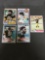 5 Card Lot of Vintage PITTSBURGH STEELERS Football Cards - Joe Greene, Terry Bradshaw, Franco Harris