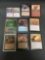 9 Card Lot of Magic the Gathering Gold Symbol RARES from Collection