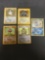 Lot of 5 Vintage Pokemon Holo Holofoil Rare Trading Cards