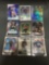 9 Card Lot of FOOTBALL ROOKIE CARDS with Stars and Newer Sets - HIGH BOOK VALUE!
