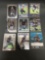 9 Card Lot of FOOTBALL ROOKIE CARDS with Stars and Newer Sets - HIGH BOOK VALUE!