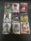 9 Card Lot of FOOTBALL ROOKIE CARDS with Stars and Newer Sets - HIGH BOOK VALUE!