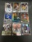 9 Card Lot of FOOTBALL ROOKIE CARDS with Stars and Newer Sets - HIGH BOOK VALUE!