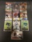 9 Card Lot of FOOTBALL ROOKIE CARDS with Stars and Newer Sets - HIGH BOOK VALUE!