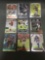 9 Card Lot of FOOTBALL ROOKIE CARDS with Stars and Newer Sets - HIGH BOOK VALUE!