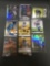9 Card Lot of FOOTBALL ROOKIE CARDS with Stars and Newer Sets - HIGH BOOK VALUE!